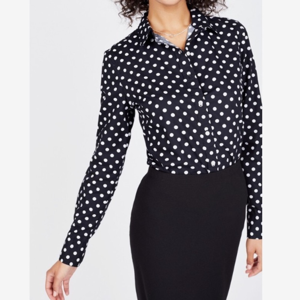 Hayes Polka Dot Button Up
